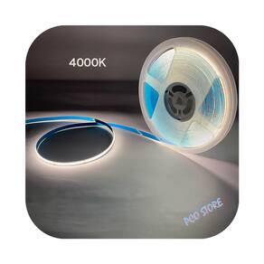 Fita De Led Cob 12v 5m Ip20 320 Led/m 14w/m Branco Neutro