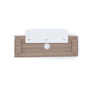 Complemento Central de Painel TV até 55 Polegadas 140x30cm Noce Marromlle