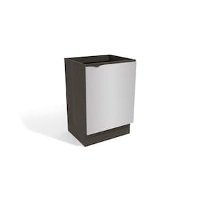 Balcão de Cozinha 60cm 1 Porta Kappesberg Onix/Steel