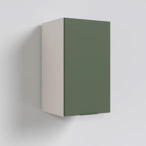 Armário Aéreo 1 Porta Ipanema CabeCasa MadeiraMadeira Verde Folha/Branco