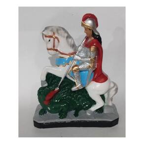 Imagem São Jorge Escultura Gesso Estatua 40 Cm