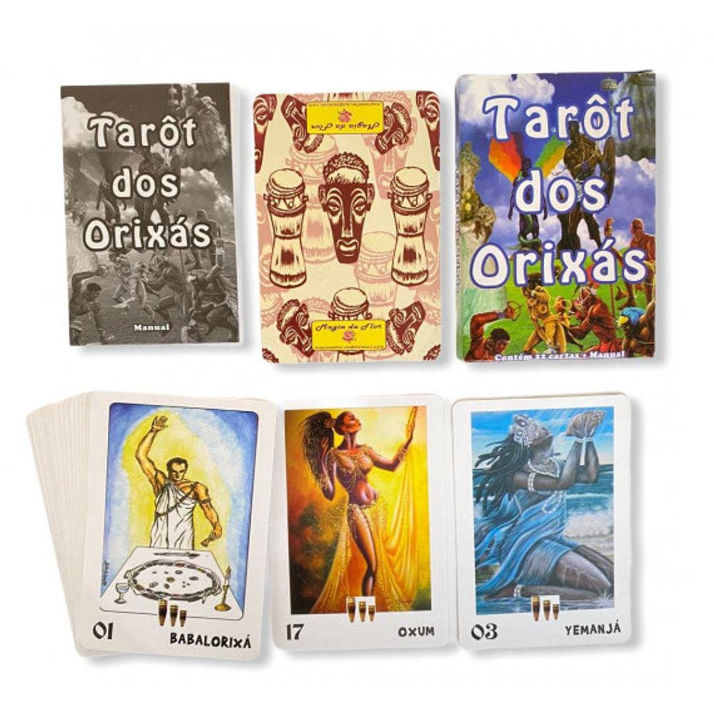 Tarot Dos Orixás Oraculo  22 Cartas e Manual