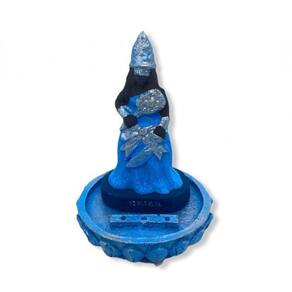 Imagem Incensário 3 Varetas Iemanja Azul Em Resina 12 Cm