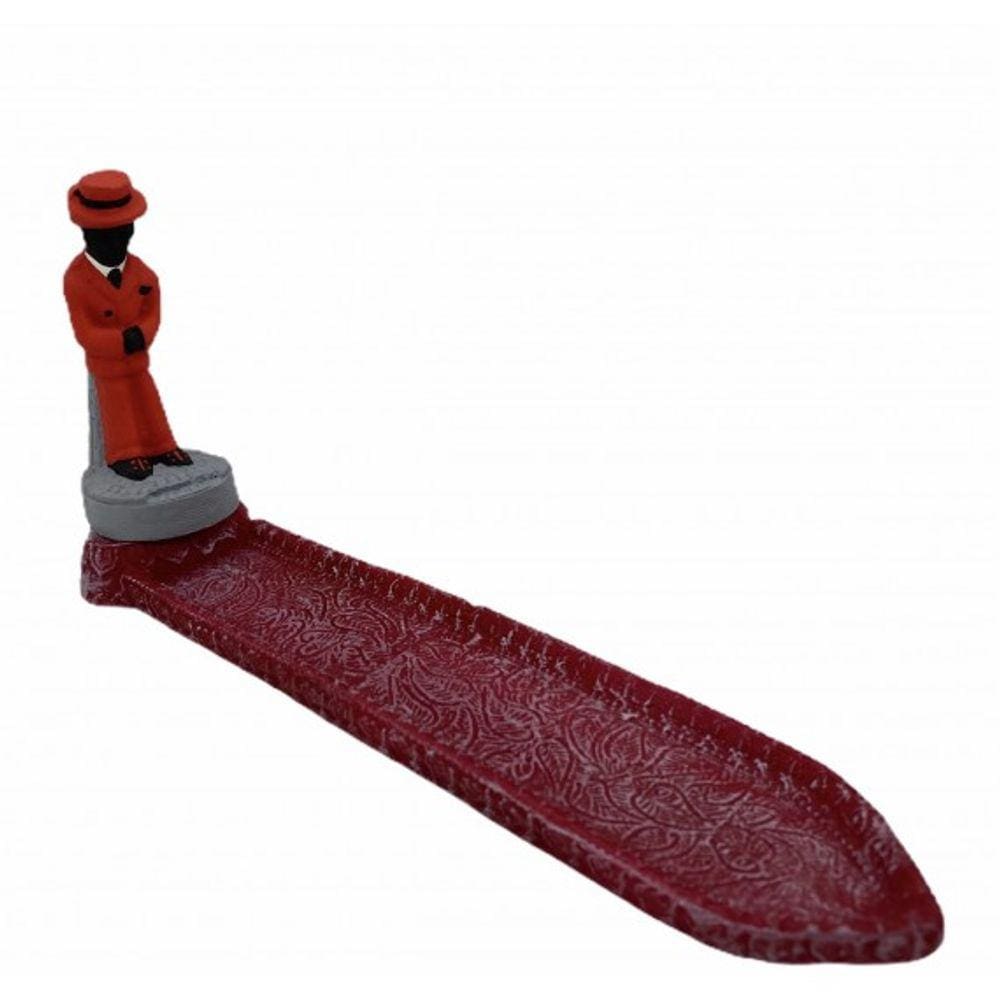 Imagem Incensário Zé Pelintra Vermelho Em Resina 24 Cm