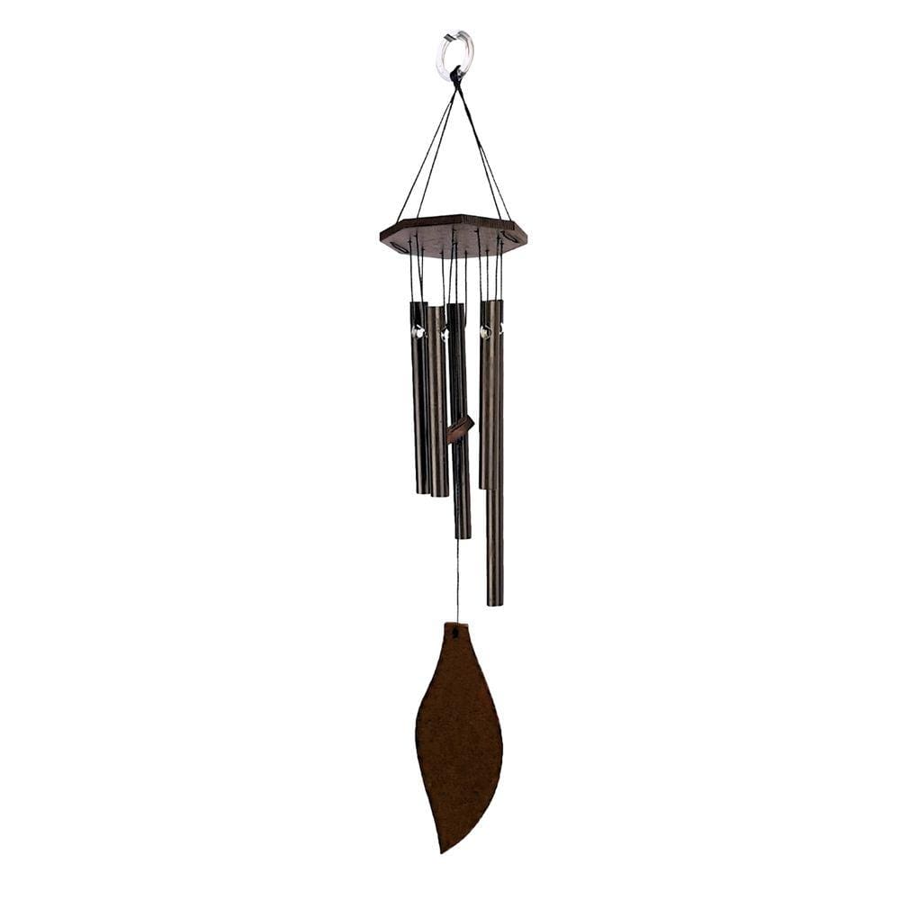 Sino dos Ventos mensageiro aluminio Móbile 5 tubos 40 cm