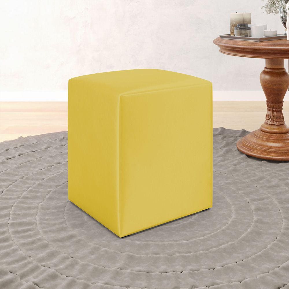 Puff Izar / N-035 Veludo Amarelo 