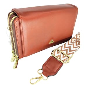 Bolsa feminina tiracolo transversal com alça estampa premium