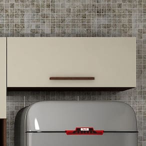 Armário Aéreo Basculante 80cm Pérola Valdemóveis Chocolate/Off White