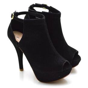Sandália Feminina Ankle Boot Salto Fino Alto Conforto