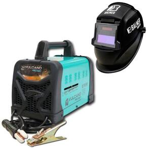 Solda Transformador Vulcano PRO 320 250A 9,7 KVA 110/220V + Máscara Automática MAB-90 BALMER