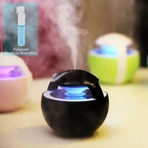 Umidificador Noturno Led Usb Exp - Preto + Florete