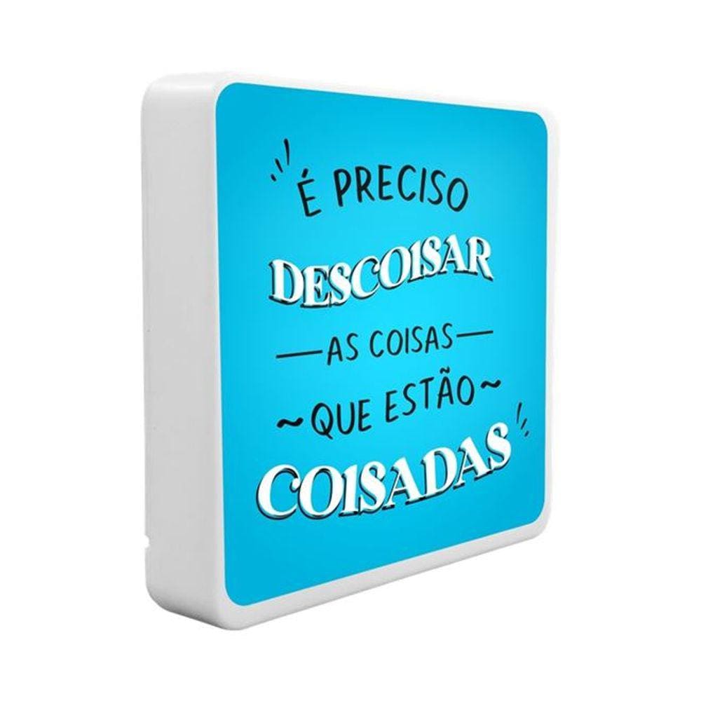 Luminária Box Slim Descoisar USB