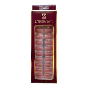 Sabrina Sato Unhas Postiças Autocolantes Nude Rosado Médio Ss2376-6 Com 24