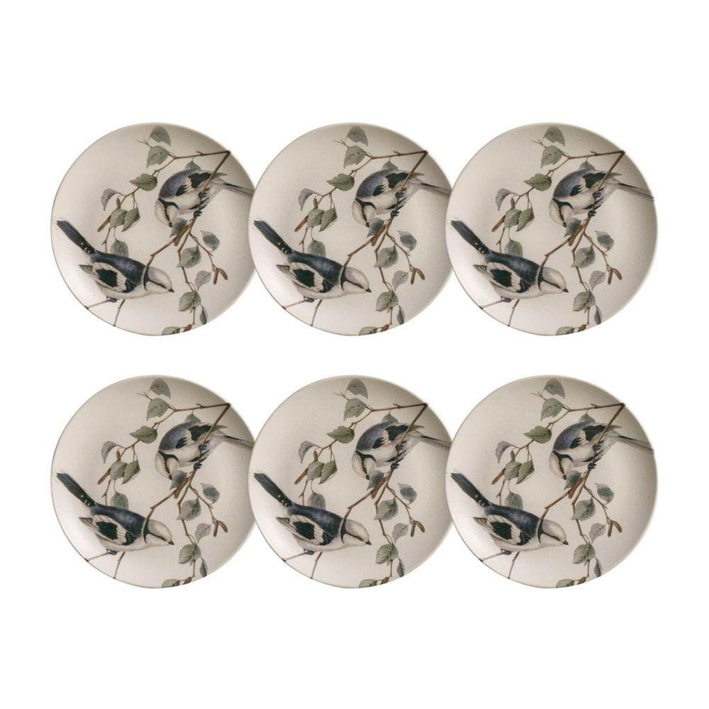 Jogo Pratos Sobremesa Porto Brasil Stoneware Lípsia Kit 6 un