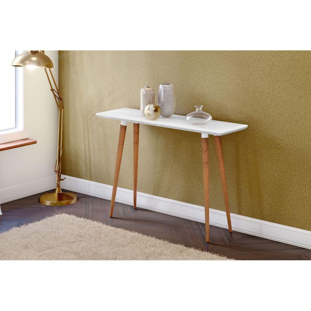 Aparador Buffet Veneza Pés Palito Madeira – Branco