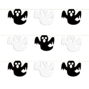 Kit Bandeirinha Halloween Fantasma Brancopreto 10 Pacotes 5