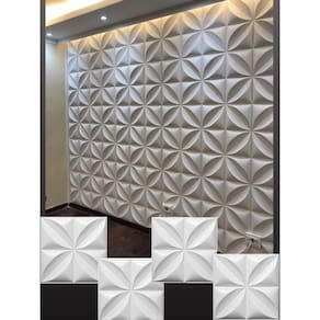 38 Placas Revestimento Plástico 3D Fácil Instalação E Limpeza 50Cmx50Cm