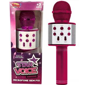 Microfone sem fio Star Voice Pink ZP00975 - Zoop Toys