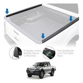 Protetor Bord Lateral Caçamba L200 Sport Outdoor 2007 Diante