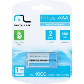 Pilha Recarregavel AAA 1000MAH CB051 - Blister com 2