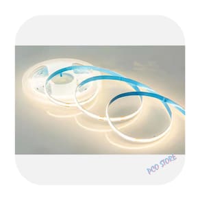 Fita De Led Cob 308 Leds/m 24v 5m Ip20 6500K Branco Frio