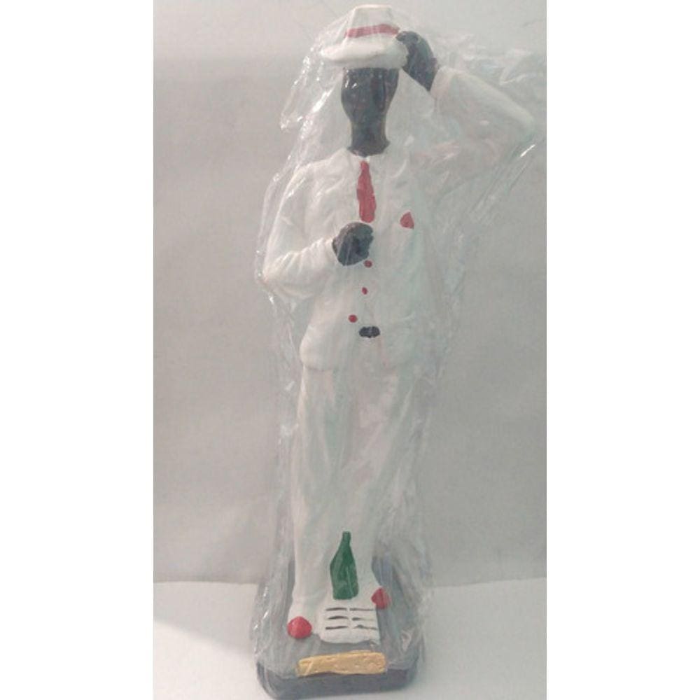 Imagem Ze Pilintra Mao Chapeu Escultura Gesso Estatua 20 Cm