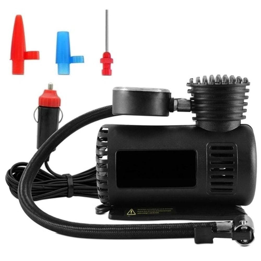 Mini Compressor De Ar Automotivo Multiuso Compacto 12v
