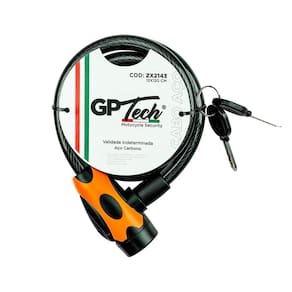 Trava Antifurto GP Tech Cabo Espiral 12x120cm ZX2143