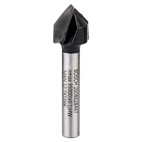 Fresa Em V Corte 90º 9.5Mm 12.4X Haste 6Mm Bosch