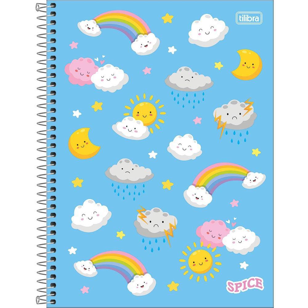 Caderno Espiral Universitário Spice Fem TILIBRA 1 10 ou 16 Matérias Escolha a Capa