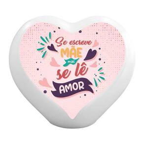 Luminária Coração Se Lê Amor USB