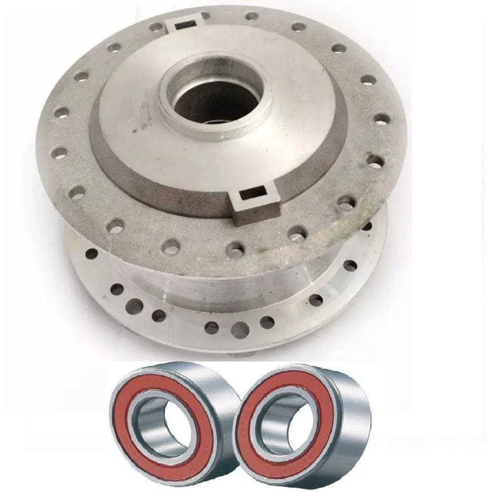 Cubo RODA Dianteiro C/ Rolamentos Bikelete Mobilete