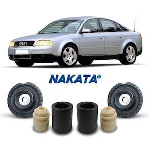2 Kit Suporte Coxim Batente Dianteiro Audi A6 1997 Até 2004