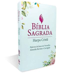 Bíblia Grande Harpa Cristã Luxo Letra Grande Branca