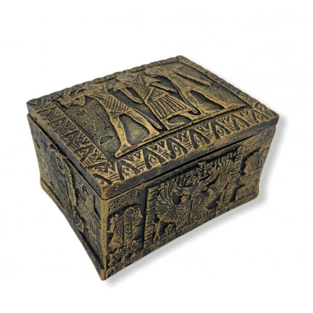Imagem Porta Jóias Baú Escultura Resina 6x8 cm