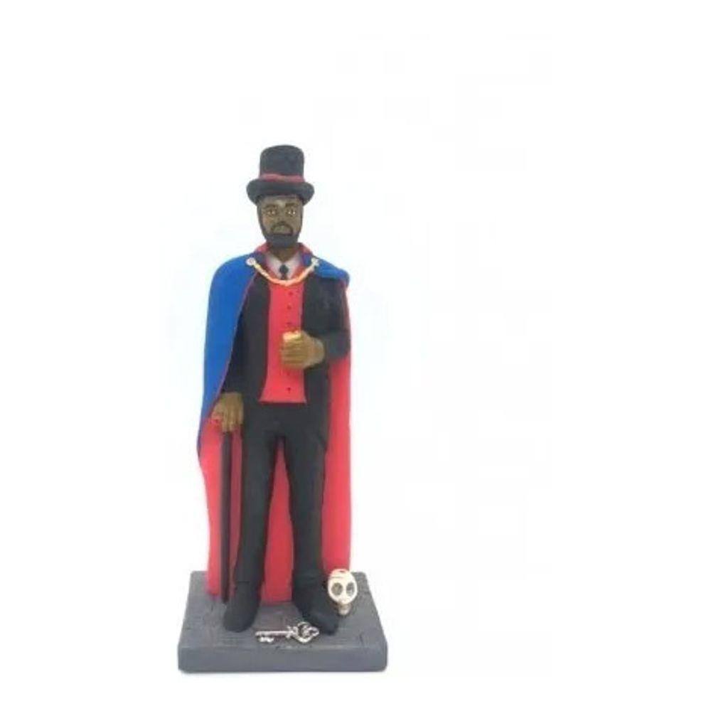 Imagem Exu Cartola Tranca Ruas Escultura Resina Estatua 16 cm