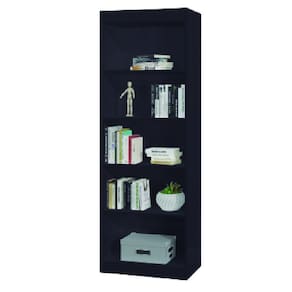Estante Livreiro Multiuso 4 prateleiras 1,71m Preto J&A