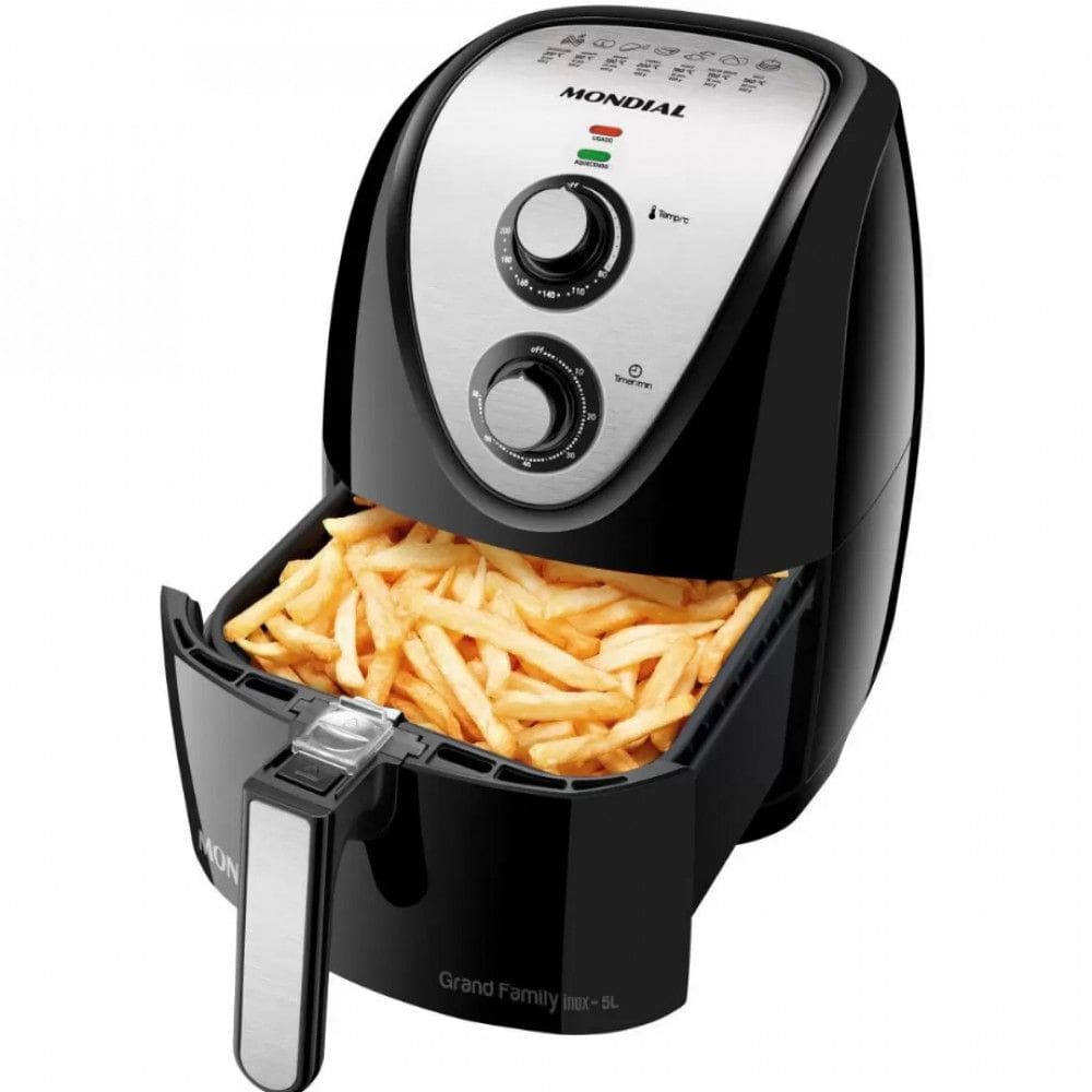 Fritadeira Elétrica Mondial Air Fryer 5 Litros AFN-50-BI