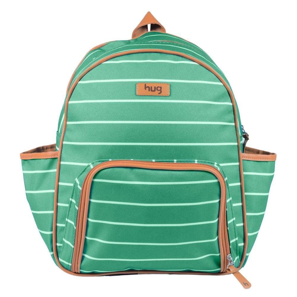 Mochila de Maternidade Hug Listrada Verde