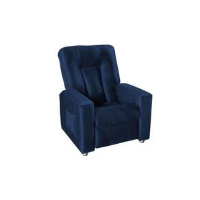 Poltrona do Papai Reclinável Pallas MX5 - Veludo Azul marinho
