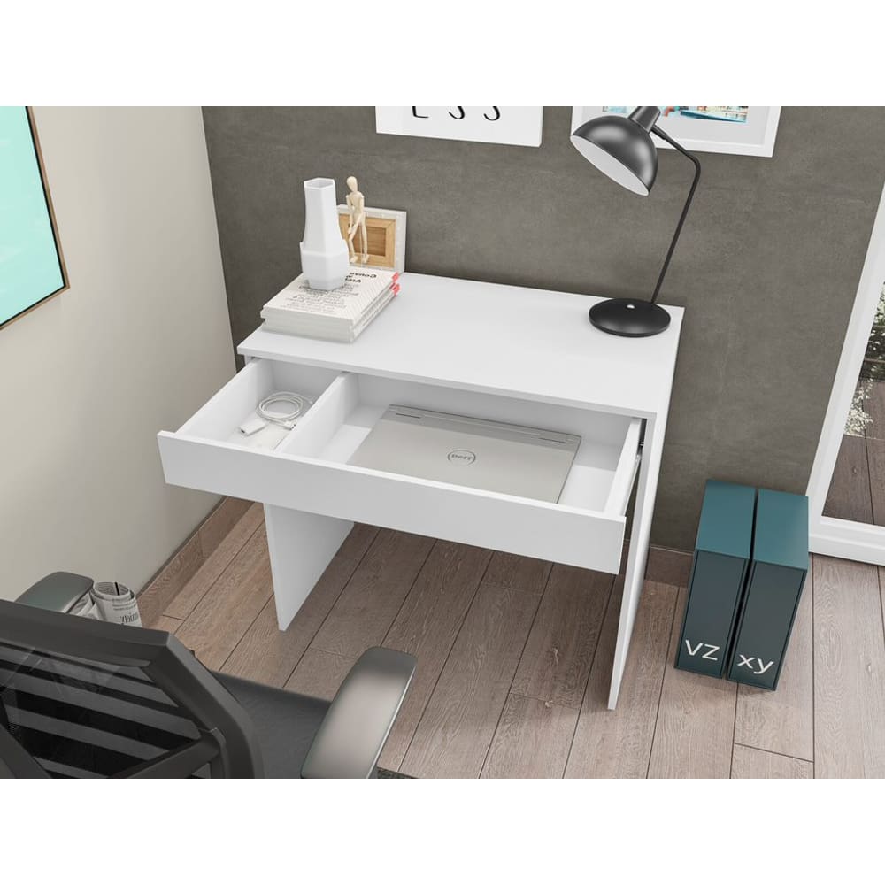 Mesa Escrivaninha para computador Alexia 80cm Cor Branco AJL