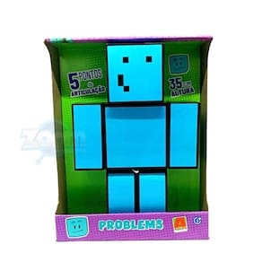 Boneco Problems Youtuber Minecraft - 35Cm