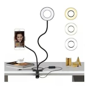 Iluminador Ring Light Suporte Live Stream Celular Controle