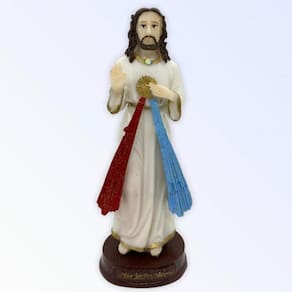 Imagem Jesus Misericordioso Escultura Resina 14 cm