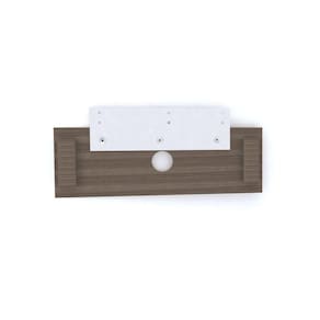 Complemento Central de Painel TV 55 Polegadas 140x30cm Walnut