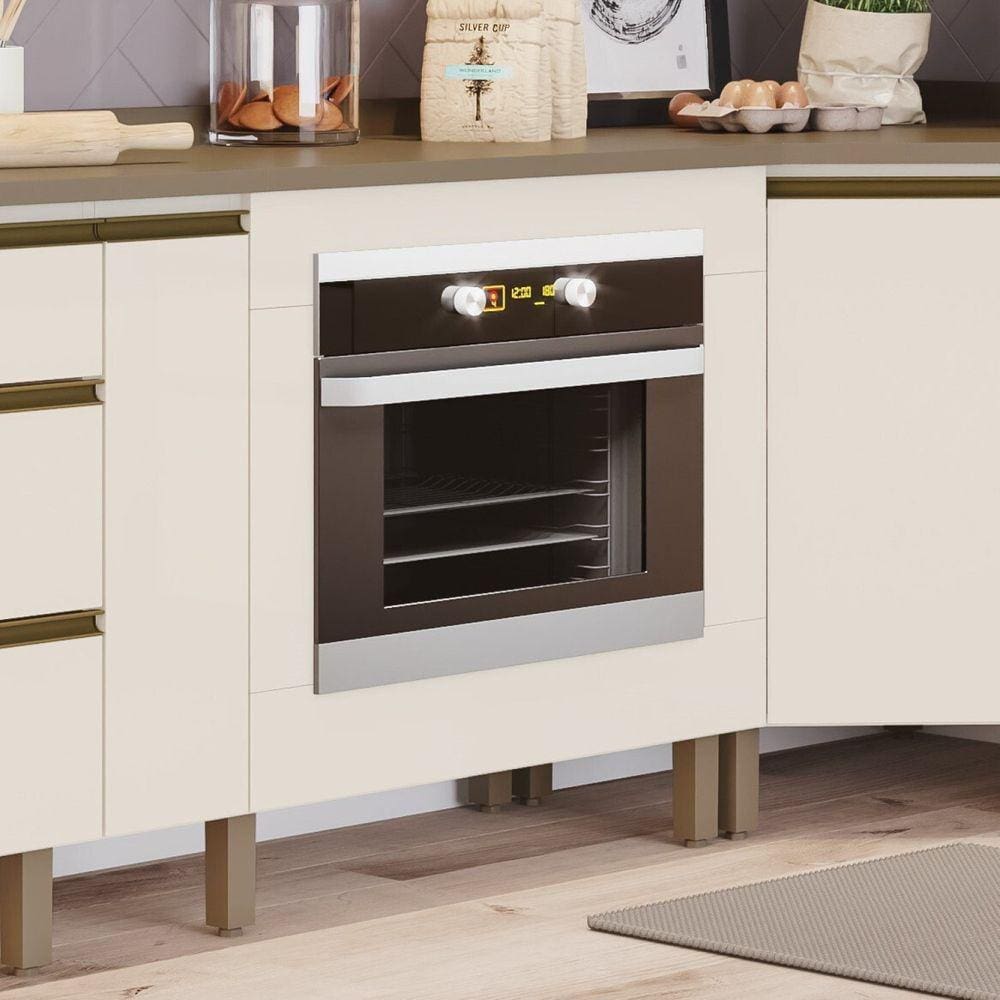 Balcão para Forno de Embutir Connect Off White