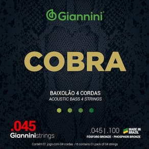 Encordoamento Para Baixolão 4 Cordas .045 GIANNINI GEEBASF