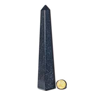 Obelisco Quartzo Preto Natural Lapidação Manual 15 a 18 cm