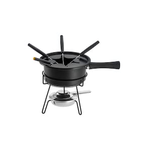 Serviço Aparelho de Fondue Antiaderente Preto Aspen - Forma