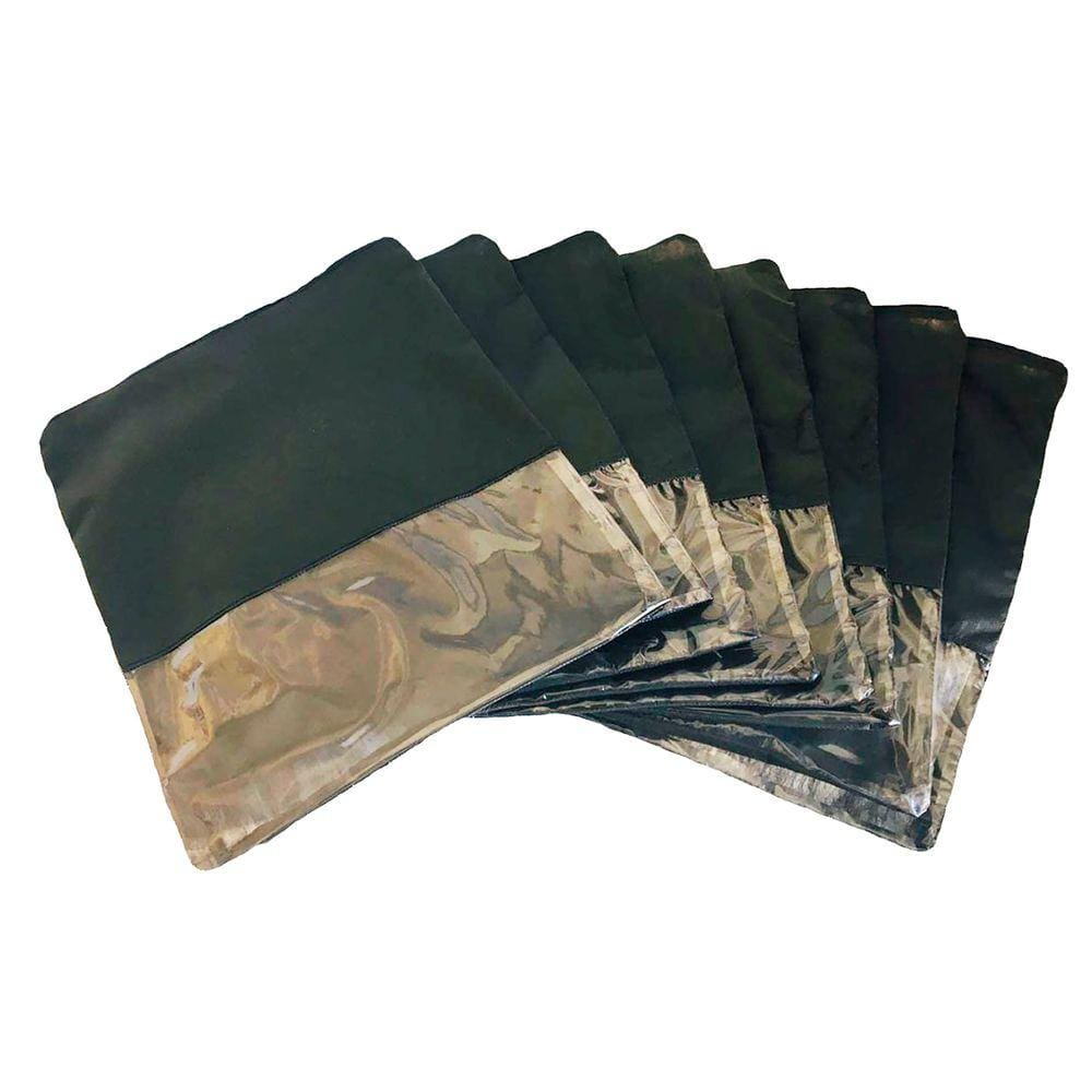 Sacos Para Sapatos Tnt C/ Zíper Kit Com 20 33cmx40cm Visor G - P - Preto